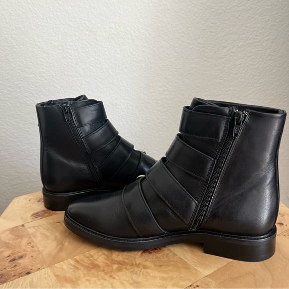 Maje (NWOT) 39 Jackpot Buckled Leather Western Ankle Studded Boots - Picture 15 of 16